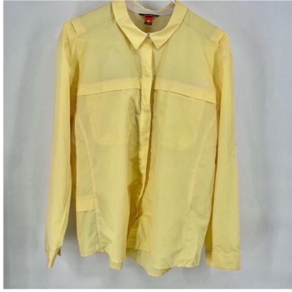 Eddie Bauer Yellow Lightweight Shirt Jacket L - Picture 1 of 3